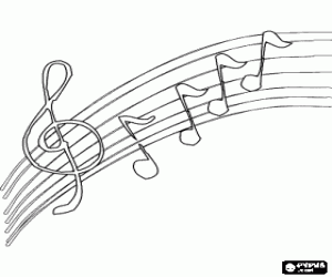 Раскраска для музыки Раскраска для музыки